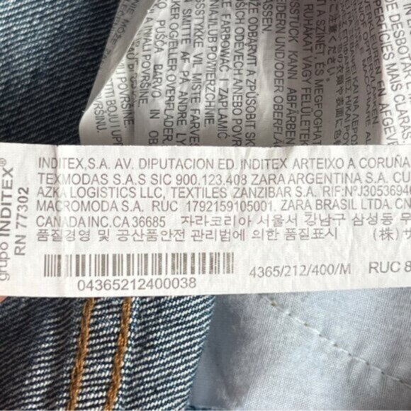 Zara Authentic Denim by TRF jean denim mini 5 pocket style skirt - Picture 8 of 12